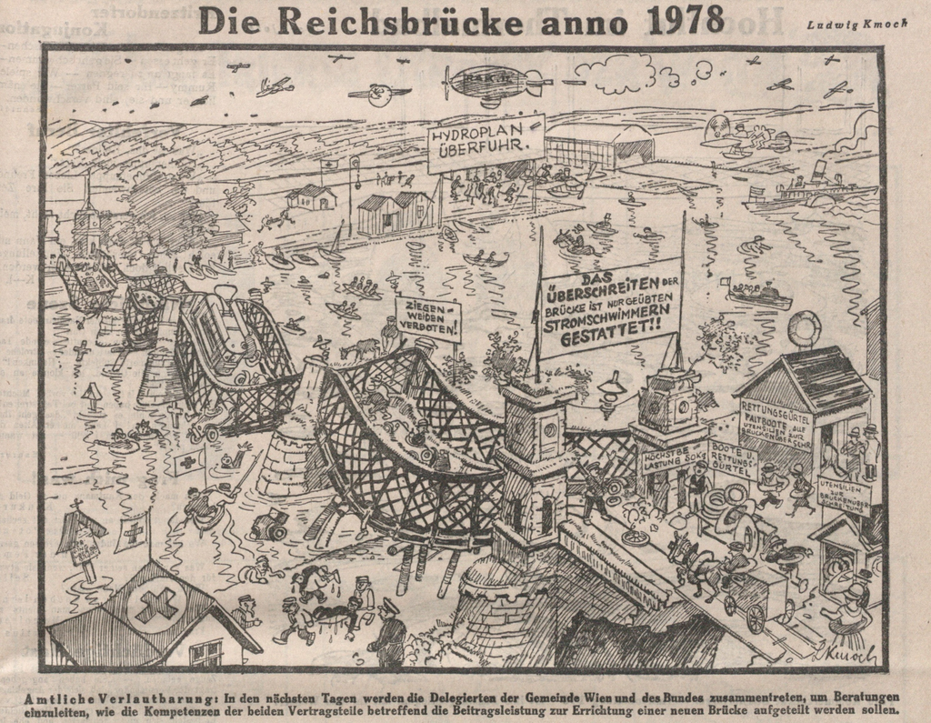Karikatur von Ludwig Kmoch in der Wochenzeitung „Der Götz von Berlichingen“, 24.8.1928