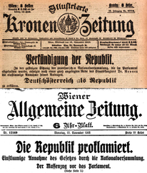 Bild zu 1918 | Die Ausrufung der Republik Deutschösterreich