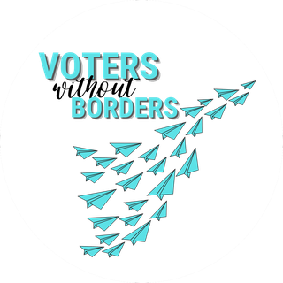 Logo der Initiative „Voters Without Borders“ 