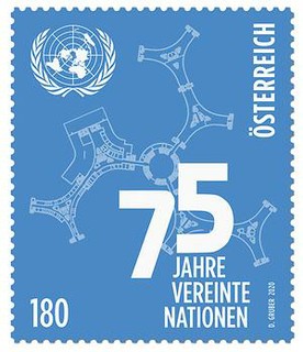 2020: 75 Jahre Vereinte Nationen - Briefmarke