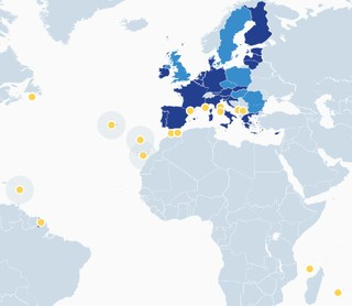 Die Gemeinschaftswährung Euro wird auch außerhalb der Europäischen Union und des europäischen Kontinents verwendet. Hier sieht man wo.