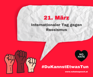 Am 21. März wird jährlich der „Internationale Tag gegen Rassismus“ (International Day for the Elimination of Racial Discrimination) begangen.